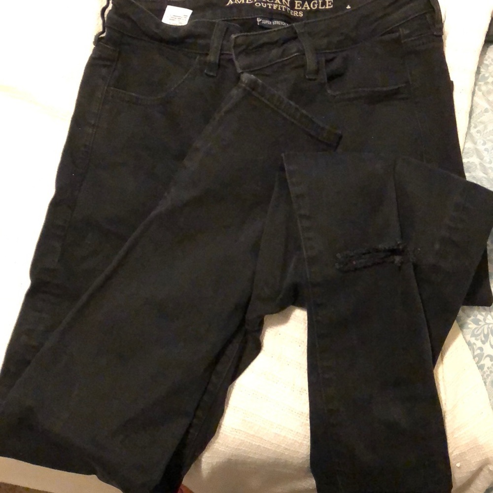American eagle super hi rise jeans